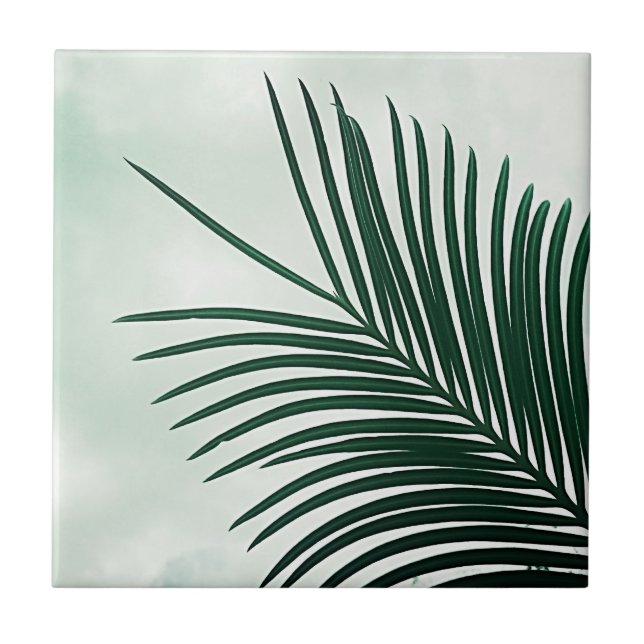 Summer Vibes Palm Tree deixa verde-claro (Frente)