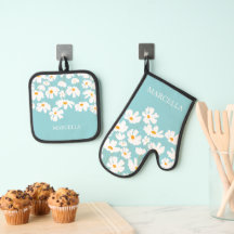 Summer White Cosmos Flowers Nome Personalizado