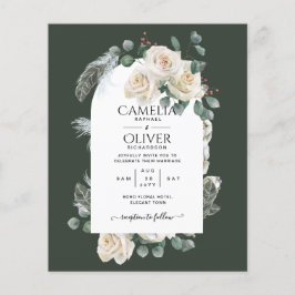 Summer White Roses Emerald Sage Greenerding WEDDIN