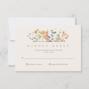 Summer Wildflower Boho Weding RSVP