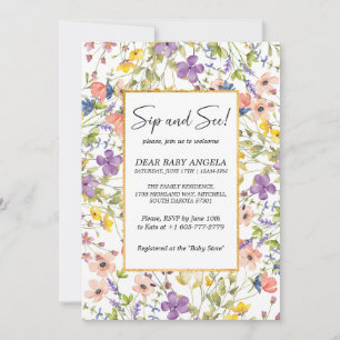 Summer Wildflower Meadow Sip E Ver Convite