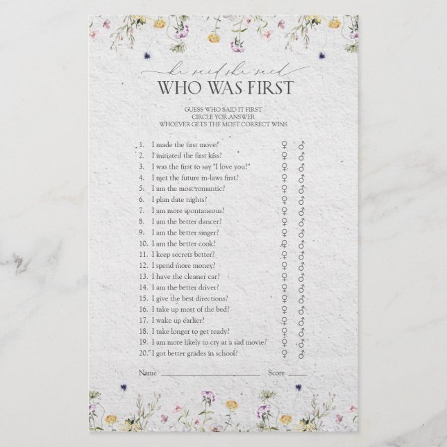 Summer Wilflower Disse Que Disse Que Ela Disse Jog (Frente)