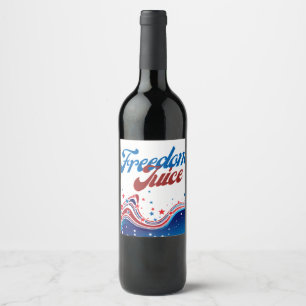 Sumo da Liberdade - 4 de julho Etiqueta do Vinho