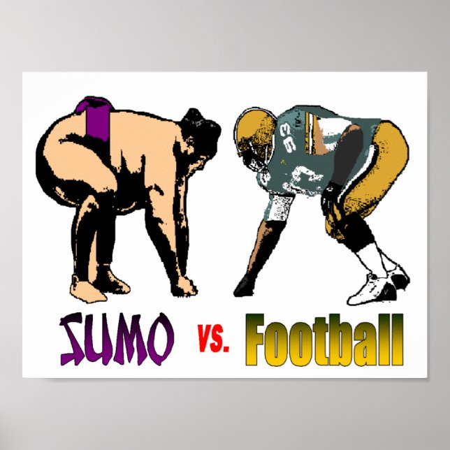 Sumo vs. Poster de futebol (Frente)