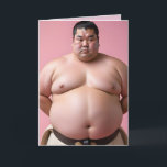 SUMO WRESTLER FUNNY BIRTHDAY BIG GREETING CARTÃO<br><div class="desc">SMO WRESTLER GRANDE DESEJOS DE ANIVERSÁRIO</div>
