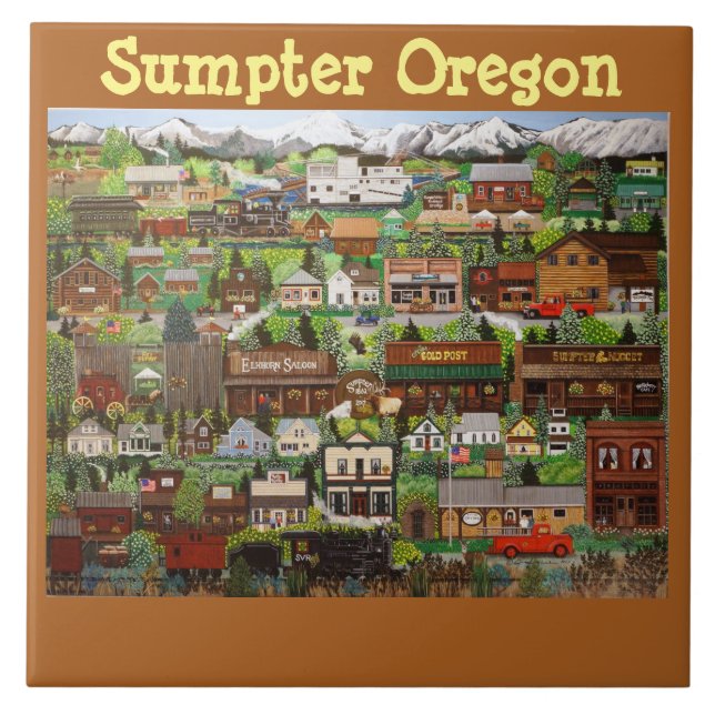Sumpter Oregon Azulejo 1 (Frente)