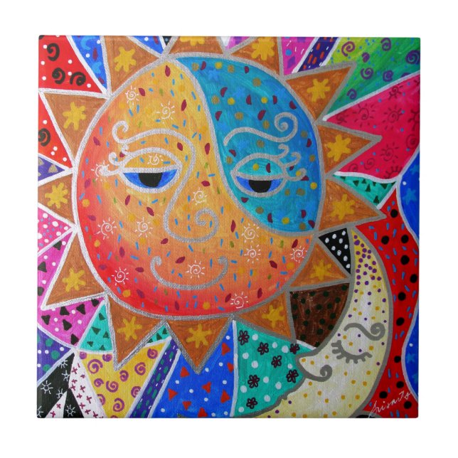 Sun abstrato & lua por Prisarts (Frente)
