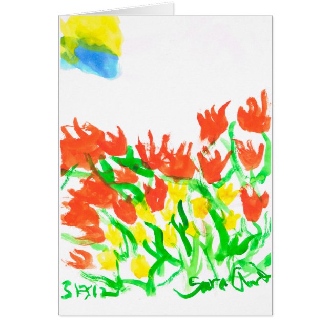 Sun atrás do cartão das nuvens (Frente)