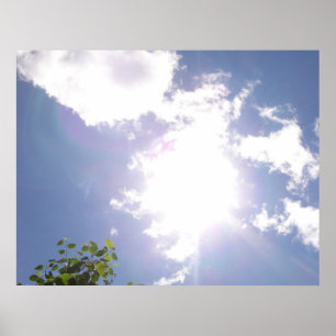 Sun Beam e Clouds Poster