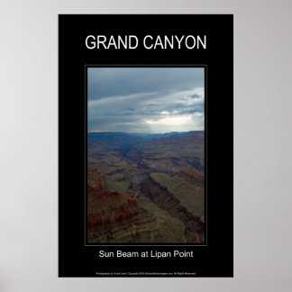 Sun Beam no Lipan Point 4859 Poster preto