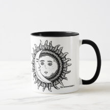 Sun & caneca da mandala da lua