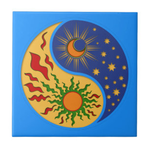 Sun e Moon Yin Yang Colorful