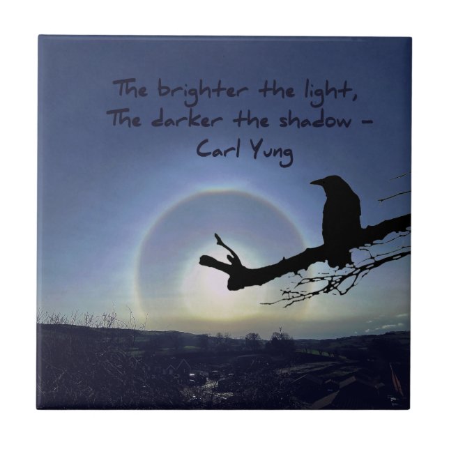 Sun Halo sobre Wales com um Azulejo de cerâmica Ra (Frente)