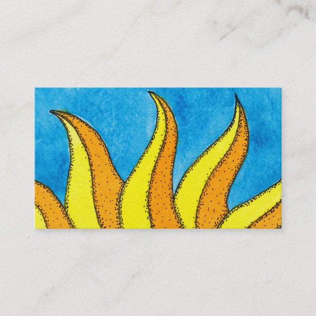 Sun irradia o cartão de visita (Frente)