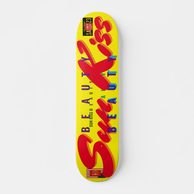 SUN KISS BEAUTY JMT 7, 3/4", skateboard Deck (Frente)