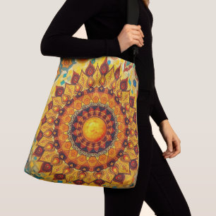 Sun Mandala - Saco de Corpo Cruzado, Saco de Tote