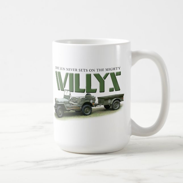 Sun nunca ajusta-se na caneca de Willys (Direita)