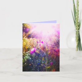 SUN ON THISTLES ORIGINAL GREETING CARTÃO