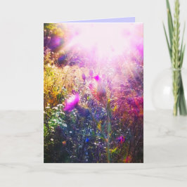 SUN ON THISTLES ORIGINAL GREETING CARTÃO