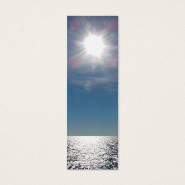 Sun sobre a fotografia do oceano (Frente)