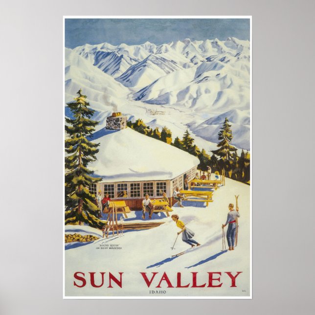 Sun Valley, Idaho, Ski Poster (Frente)