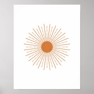 Sun Wall Decor, Sun Poster, Sun Art Impressão