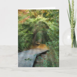 Sunbeams Florestais para Cartão de condolências