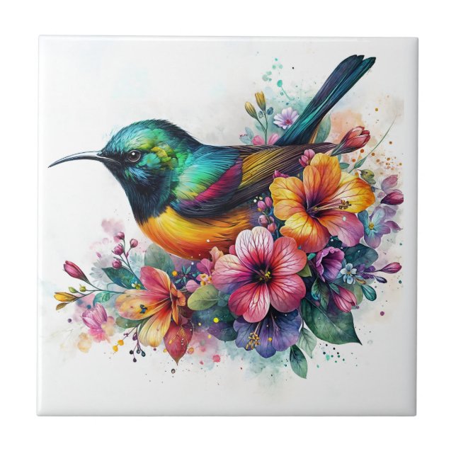 Sunbird Watercolor Art (Frente)