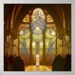 Sunday Service Church Poster