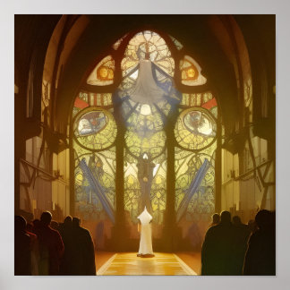 Sunday Service Church Poster