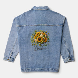 Sunflower Bride Denim Jaqueta