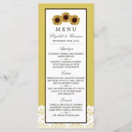 Sunflower e Vintage Lace Weding Menu