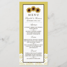 Sunflower e Vintage Lace Weding Menu