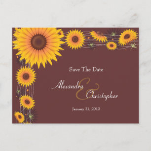 Sunflower Elegant Salve O Anúncio De Data