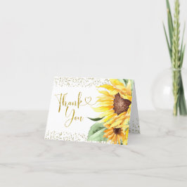 Sunflower está no caminho do Cartões de agradecime