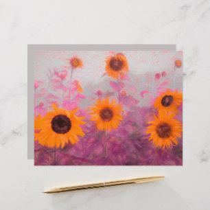 Sunflower Field Yellow Orange Purumn