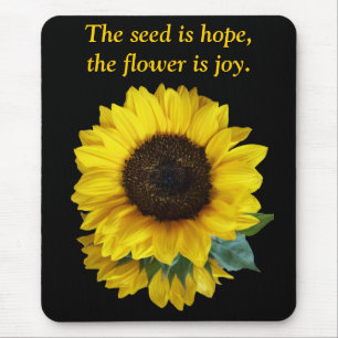 Sunflower Hope & Joy Mousepad