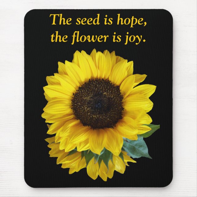 Sunflower Hope & Joy Mousepad (Frente)