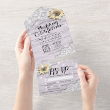 Sunflower Lace Rustic Wood String Luzes Casamento