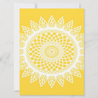 Sunflower Mandala - Único Presente de Aniversário