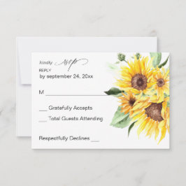 Sunflower MOD Floral no RSVP