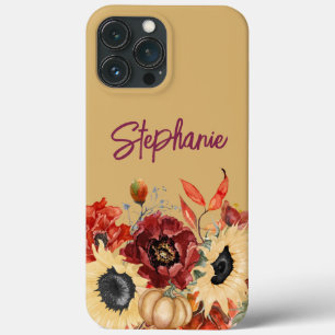 Sunflower Pumpkins Burgundy Fall Nome Floral