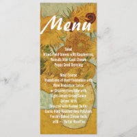 Sunflower Skinny WedMesa Menu