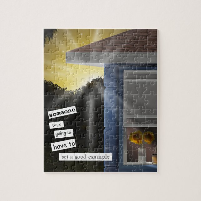 Sunflower Sunrise Quebra-cabeça por Sara Motolanez (Vertical)