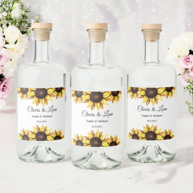 Sunflower Weding Cheers Floral (Criador carregado)