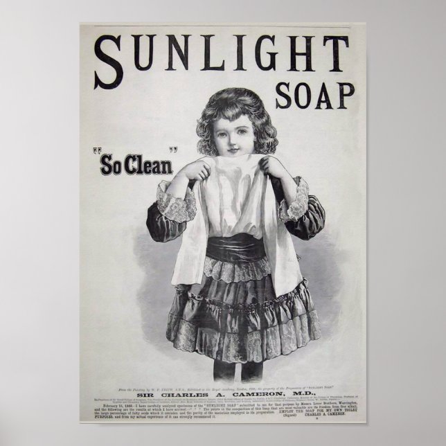 Sunlight Soap Laundry Poster (Frente)