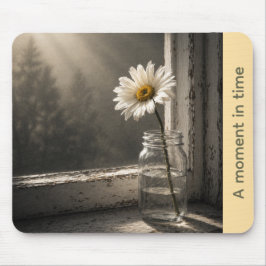 Sunlit Daisy “A Moment in Time” Mouse Pad