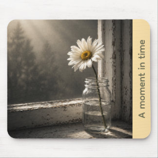 Sunlit Daisy “A Moment in Time” Mouse Pad