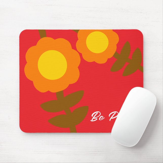  Sunny Bloom Mouse Pad (Com mouse)