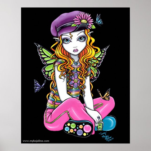 "Sunny" Candied Butterfly Rainbow Fairy Posters (Frente)
